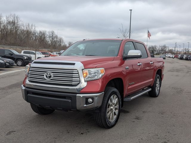 Red 2014 Toyota Tundra Limited CrewMax 5.7L 4WD Pickup Truck Four-Wheel Drive 6-Speed Automatic Overdrive