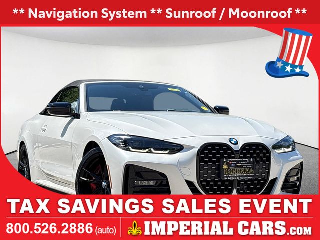 Mineral White Metallic 2023 BMW 4 Series Convertible Rear-Wheel Drive 8-Speed Automatic