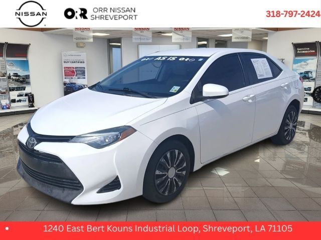 Super White 2017 Toyota Corolla LE Sedan Front-Wheel Drive Continuously Variable Transmission