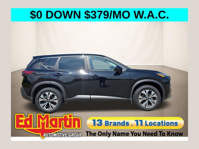 Super Black 2023 Nissan Rogue SUV / Crossover All-Wheel Drive Continuously Variable Transmission