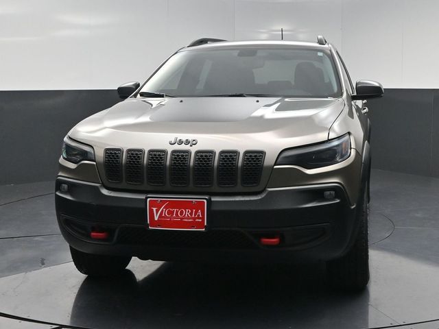 2020 Jeep Cherokee Trailhawk Beige at DeMontrond Automotive Group