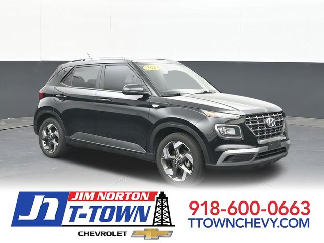 Onyx Black 2024 Hyundai Venue SUV / Crossover Front-Wheel Drive Continuously Variable Transmission