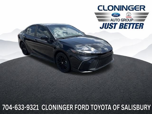 Midnight Black Metallic 2025 Toyota Camry Sedan Front-Wheel Drive Continuously Variable Transmission