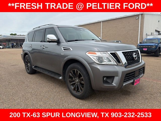 Gray (Gun Metallic) 2019 Nissan Armada Platinum RWD SUV / Crossover 4X2 7-Speed Automatic