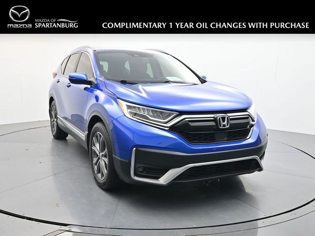 Aegean Blue Metallic 2021 Honda CR-V SUV / Crossover Front-Wheel Drive Continuously Variable Transmission