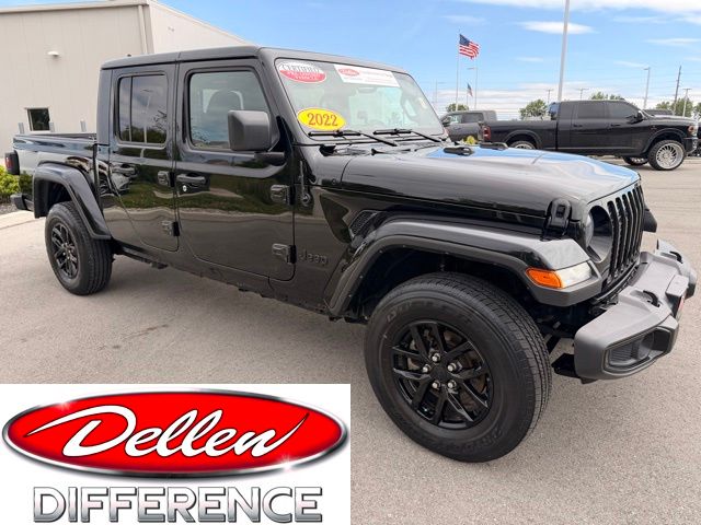 Black Clearcoat 2022 Jeep Gladiator Pickup Truck Four-Wheel Drive 8-Speed Automatic
