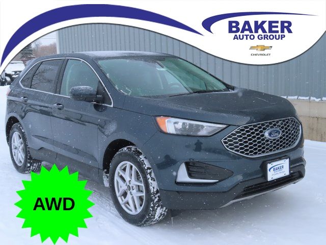 Stone Blue Metallic 2023 Ford Edge SEL AWD SUV / Crossover All-Wheel Drive 8-Speed Automatic