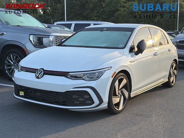 Opal White Pearl 2024 Volkswagen Golf GTI S FWD Hatchback Front-Wheel Drive 7-Speed Dual Clutch