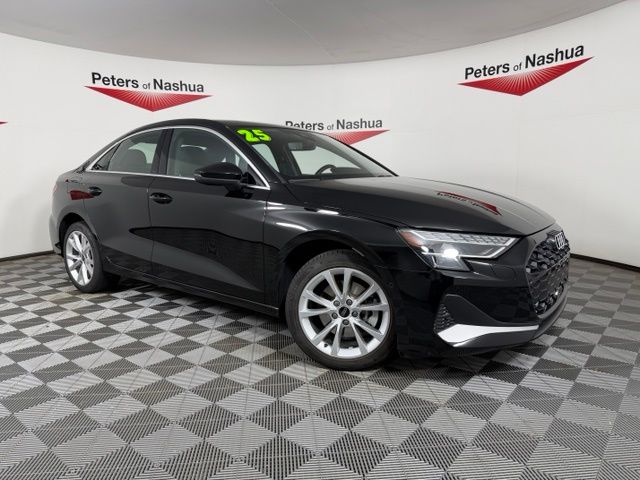 Black 2025 Audi A3 Sedan All-Wheel Drive 7-Speed Automatic