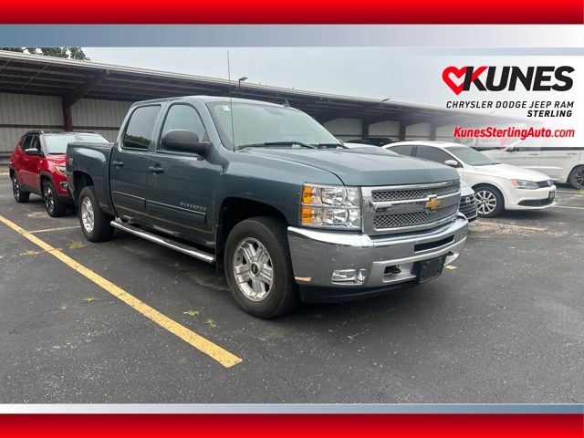 Blue Granite Metallic 2012 Chevrolet Silverado 1500 Pickup Truck Four-Wheel Drive 6-Speed Automatic Overdrive