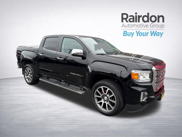 Onyx Black 2022 GMC Canyon Denali Crew Cab 4WD Pickup Truck Four-Wheel Drive 8-Speed Automatic
