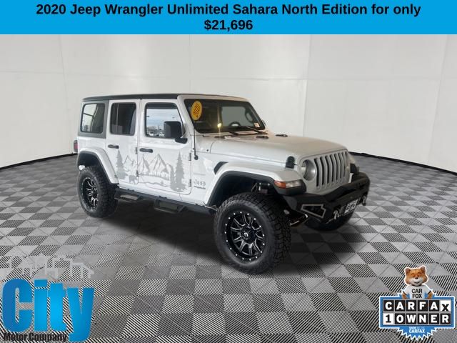 Bright White Clearcoat 2020 Jeep Wrangler SUV / Crossover Four-Wheel Drive 8-Speed Automatic