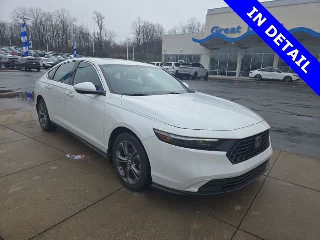 Platinum White Pearl 2023 Honda Accord EX FWD Sedan Front-Wheel Drive Continuously Variable Transmission