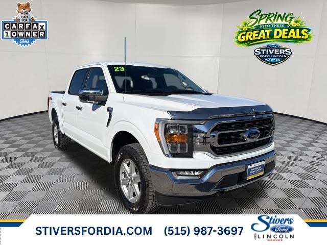 Oxford White 2023 Ford F-150 XLT SuperCrew 4WD Pickup Truck Four-Wheel Drive Automatic