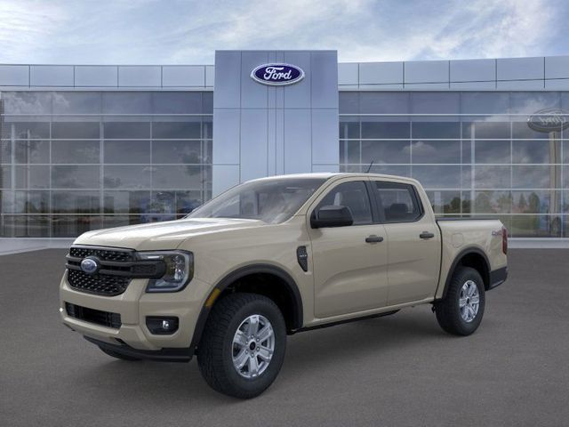 Desert Sand 2025 Ford Ranger XL SuperCrew 4WD Pickup Truck Four-Wheel Drive Automatic