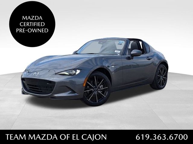 Machine Gray Metallic 2025 Mazda MX-5 Miata Convertible Rear-Wheel Drive 6-Speed Automatic