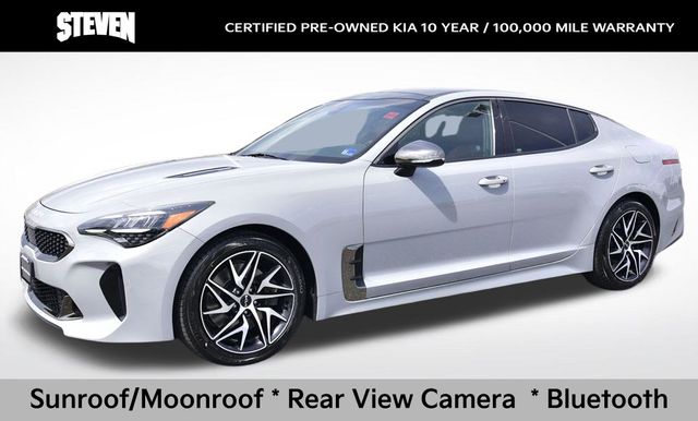 Ceramic Silver 2023 Kia Stinger GT-Line RWD Sedan Rear-Wheel Drive 8-Speed Automatic