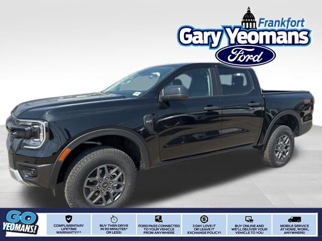 Shadow Black 2026 Ford Ranger XLT SuperCrew 4WD Pickup Truck Four-Wheel Drive Automatic