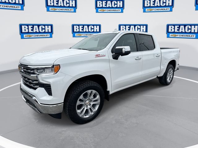 Summit White 2026 Chevrolet Silverado 1500 LTZ Crew Cab 4WD Pickup Truck Four-Wheel Drive Automatic
