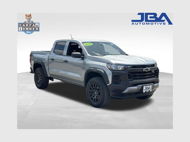 Sterling Gray Metallic 2024 Chevrolet Colorado Trail Boss Crew Cab 4WD Pickup Truck Four-Wheel Drive 8-Speed Automatic