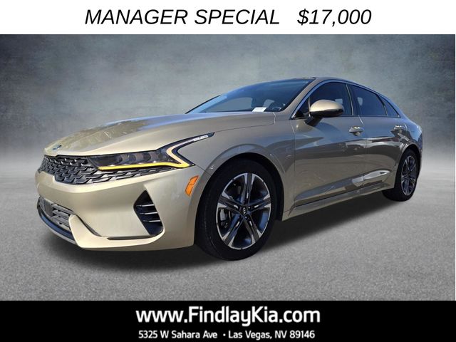 Brown (Crystal Beige) 2021 Kia K5 EX FWD Sedan Front-Wheel Drive 8-Speed Automatic