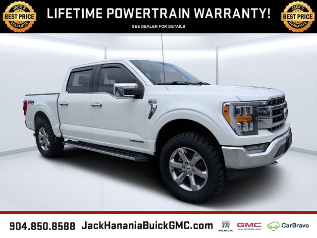 White Metallic 2021 Ford F-150 Pickup Truck Four-Wheel Drive Automatic