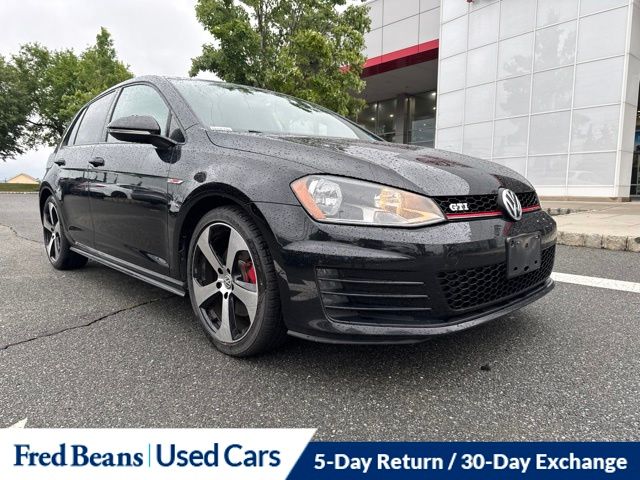 Deep Black Pearl 2015 Volkswagen Golf GTI Hatchback Front-Wheel Drive 6-Speed Dual Clutch