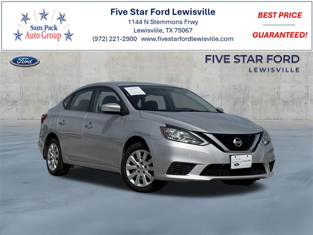 Brilliant Silver Metallic 2017 Nissan Sentra S Sedan Front-Wheel Drive Continuously Variable Transmission