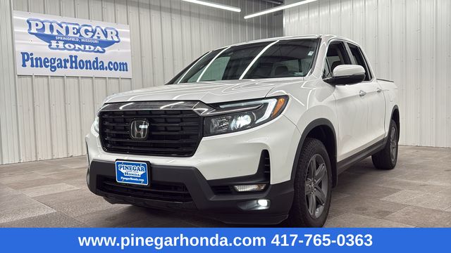 Platinum White Pearl 2023 Honda Ridgeline RTL-E AWD Pickup Truck All-Wheel Drive 9-Speed Automatic