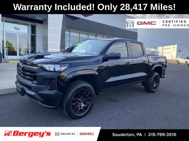 Black 2025 Chevrolet Colorado Work Truck Crew Cab 4WD Pickup Truck Four-Wheel Drive 8-Speed Automatic