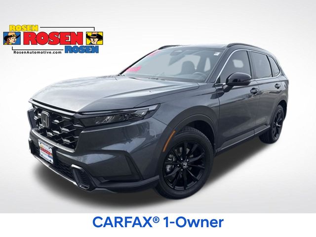 Gray 2024 Honda CR-V Hybrid Sport AWD SUV / Crossover All-Wheel Drive Continuously Variable Transmission