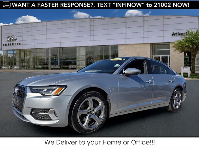 Brilliant Black 2024 Audi A6 quattro Premium Plus 45 TFSI Sedan All-Wheel Drive 7-Speed Automatic