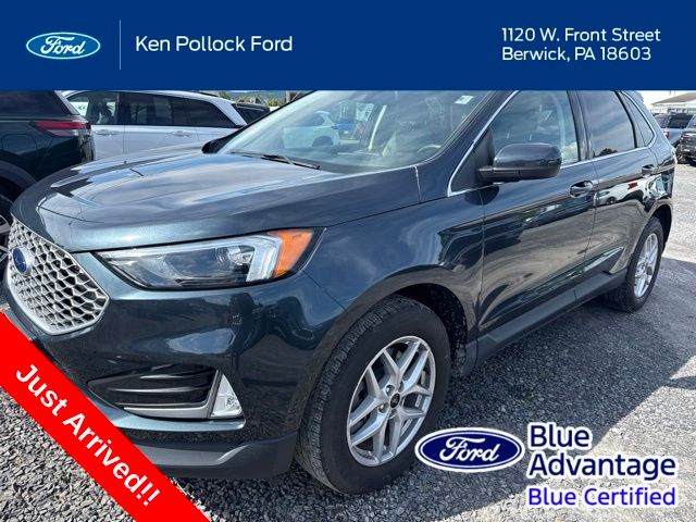 Blue Metallic 2024 Ford Edge SUV / Crossover All-Wheel Drive 8-Speed Automatic