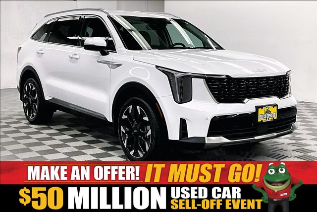 Glacial White Pearl 2025 Kia Sorento SUV / Crossover All-Wheel Drive 8-Speed Dual Clutch