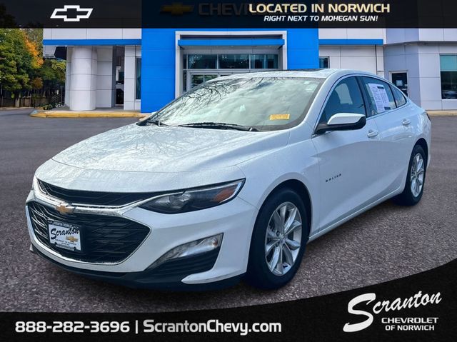 Summit White 2024 Chevrolet Malibu LT with 1LT FWD Sedan Front-Wheel Drive Continuously Variable Transmission