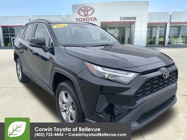 Midnight Black Metallic 2024 Toyota RAV4 XLE FWD SUV / Crossover Front-Wheel Drive 8-Speed Automatic