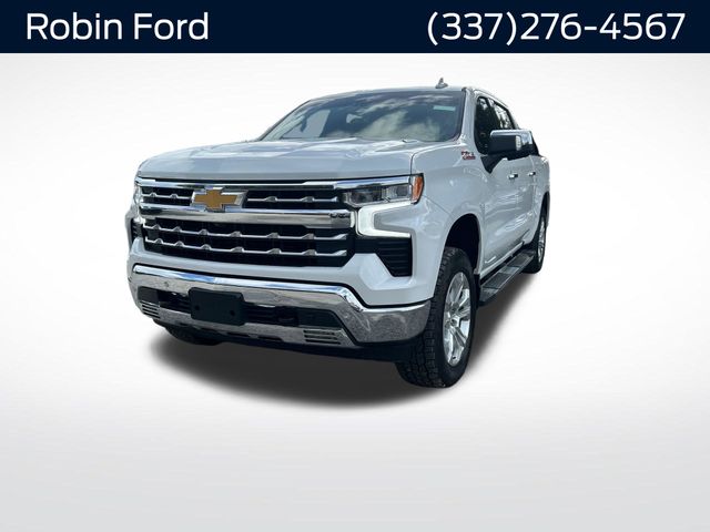 Summit White 2023 Chevrolet Silverado 1500 LTZ Crew Cab 4WD Pickup Truck Four-Wheel Drive Automatic
