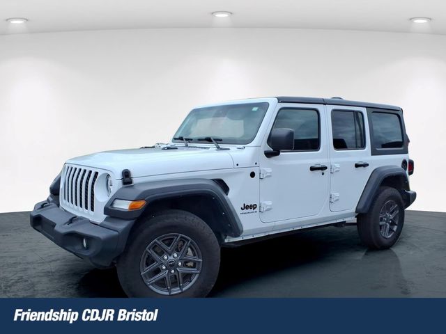Bright White Clearcoat 2024 Jeep Wrangler SUV / Crossover Four-Wheel Drive 8-Speed Automatic