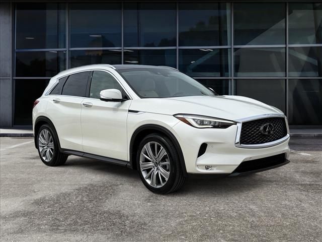 Majestic White 2021 INFINITI QX50 Essential AWD SUV / Crossover All-Wheel Drive Continuously Variable Transmission
