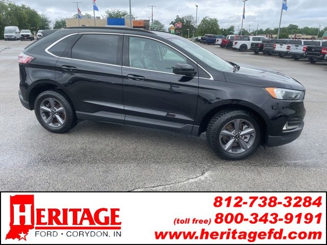 Agate Black Metallic 2022 Ford Edge SEL AWD SUV / Crossover All-Wheel Drive 8-Speed Automatic