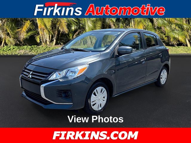 Graphite Gray Metallic 2024 Mitsubishi Mirage ES FWD Hatchback Front-Wheel Drive Continuously Variable Transmission