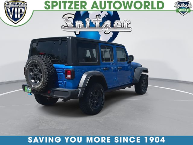 Certified Used 2023 Blue Jeep Willys 4xe image 9