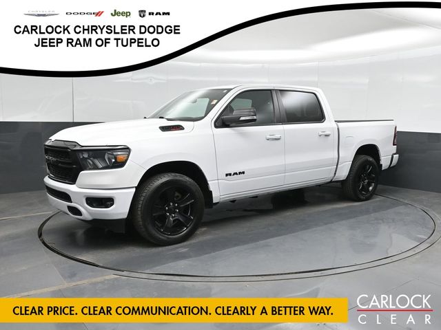 Bright White Clearcoat 2022 RAM 1500 Pickup Truck Four-Wheel Drive 8-Speed Automatic