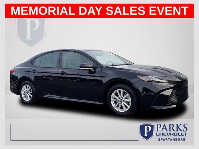 Midnight Black Metallic 2025 Toyota Camry LE FWD Sedan Front-Wheel Drive Continuously Variable Transmission