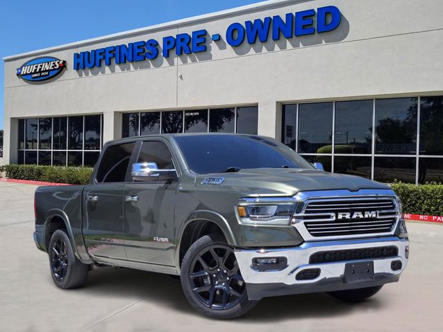 Olive Green Pearlcoat 2020 RAM 1500 Laramie Crew Cab 4WD Pickup Truck Four-Wheel Drive 8-Speed Automatic