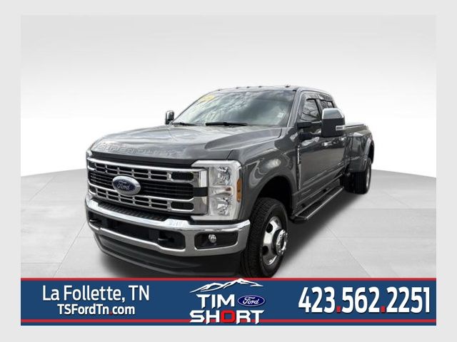 Gray Metallic 2024 Ford F-350 Super Duty XLT Crew Cab LB DRW 4WD Pickup Truck Four-Wheel Drive Automatic