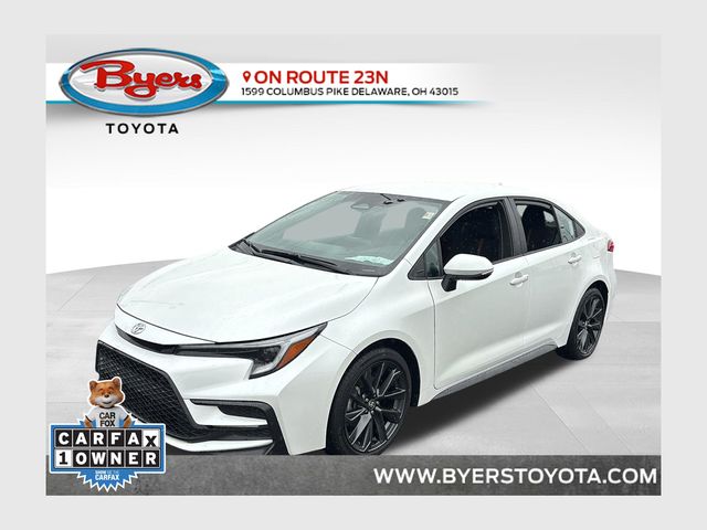 White (Wind Chill Pearl) 2025 Toyota Corolla SE FWD Sedan Front-Wheel Drive Continuously Variable Transmission