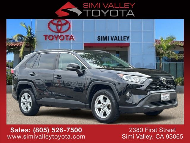 Midnight Black Metallic 2019 Toyota RAV4 SUV / Crossover Front-Wheel Drive 8-Speed Automatic