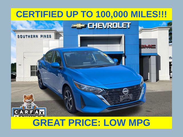 Electric Blue Metallic 2024 Nissan Sentra Sedan Front-Wheel Drive Continuously Variable Transmission