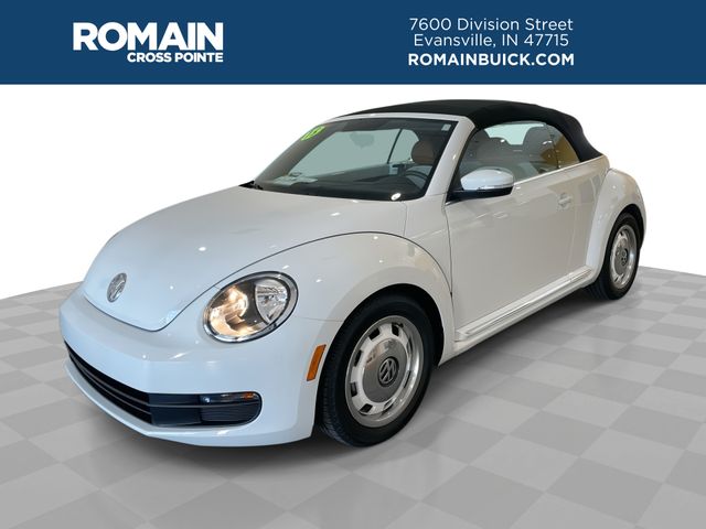 White 2015 Volkswagen Beetle Convertible Front-Wheel Drive 6-Speed Automatic